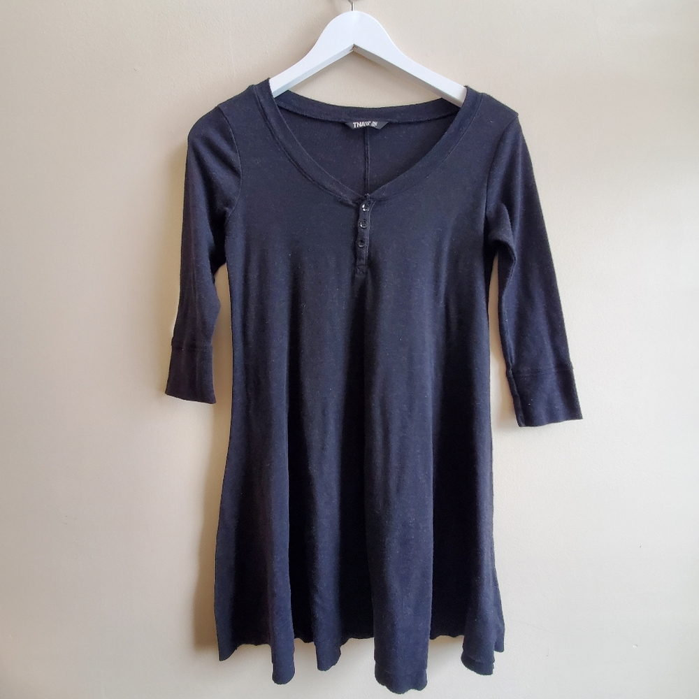 TNA 3/4 sleeve Tunic mini dress like top XXS